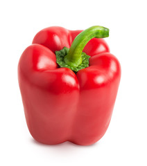 Red bell pepper isolated