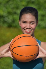 Smiling Sporty Minority Female Athlete