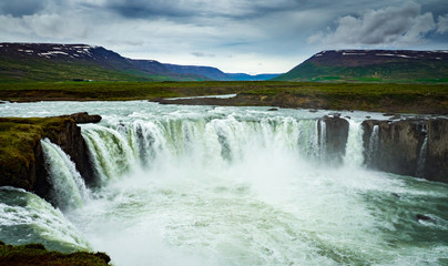 Fototapeta na wymiar Godafoss waterfall in Iceland
