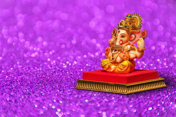 Lord Ganesha with Blurred bokeh background