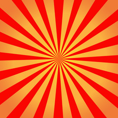 Red radial background. Vector