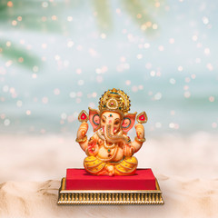 Lord Ganesha with Blurred bokeh background