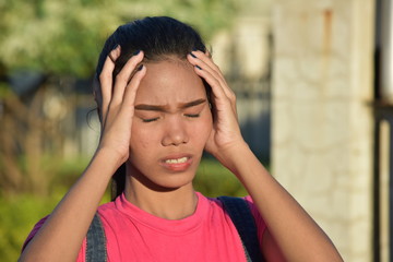 Fototapeta premium Anxious Diverse Person