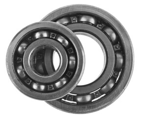 metal bearings isolated on white background