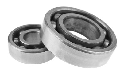 metal bearings isolated on white background