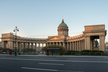 Fototapeta na wymiar Kazan Cathedral. in Saint Petersburg. Russia