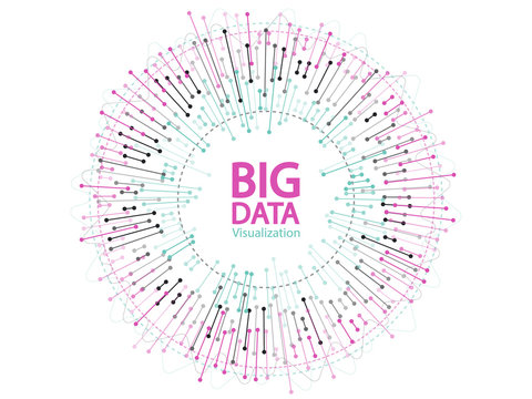 Big data visualization concept vector design.