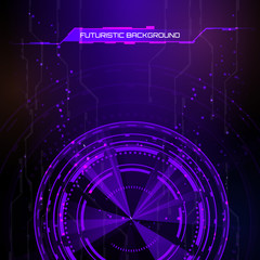 Fototapeta premium Sci fi futuristic user interface. Vector illustration.