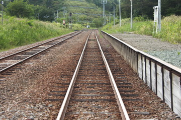 Obraz premium 留萌本線 線路