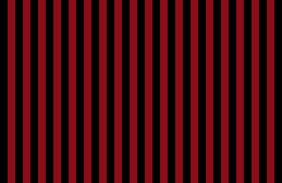 Pattern of vertical, same size black and red stripes with copy space. Seamless design of symmetrical lines forming pleasing, optical pattern, ideas for background, hotel wallpaper or  boudoir backdrop