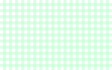 Gingham-like table cloth with mint green and white checks. Symmetrical overlapping stripes in a single solid color against white background, similar to a table or a dish cloth, or a picnic napkin