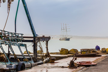 In the old fishing port of Essaouira.