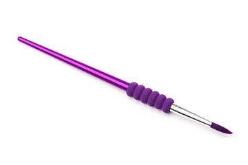 colour paint brush isolated on white background