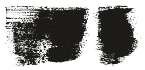 Paint Brush Wide Background High Detail Abstract Vector Background Set 131