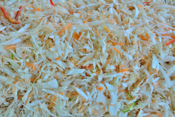 Fototapeta premium Shredded cabbage 3