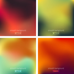 Fototapeta premium Blurred background set. Vector illustration.
