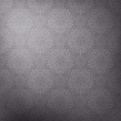 Ornamental seamless pattern. Dark charcoal gothic style.