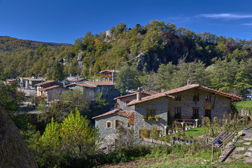 Very nice splendid Spanish village Rupit in a sunny day
