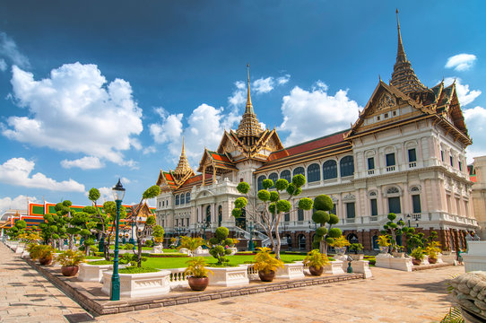 Phra Thinang Chakri Maha Prasat throne hall, Grand Palace complex, Bangkok, Thailand.