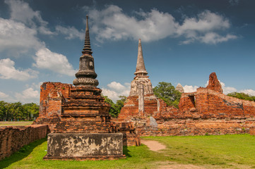 Ruins of Wat Phra Mahathat, Ayutthaya, Thailand, Asia.