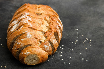 Sliced white bread