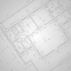 Architectural drawing. Vector illustration.