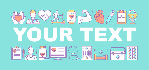 Heart care word concepts banner