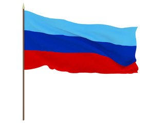 National flag of Lugansk People's Republic. Background for editors and designers. National holiday