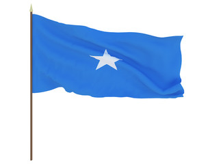National flag of Somalia. Background  with flag of Somalia.