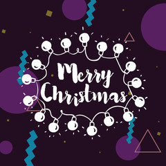 Merry Christmas typography.