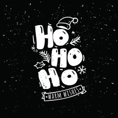 Fototapeta premium Merry Christmas typography.