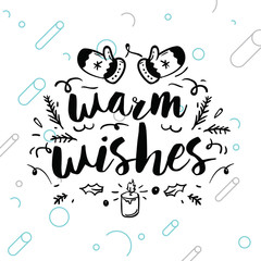 Merry Christmas typography.