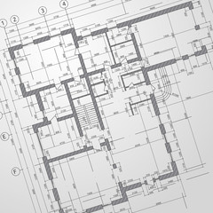 Architectural drawing. Vector illustration.