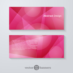 Flyer template or banner design. Vector illustration.