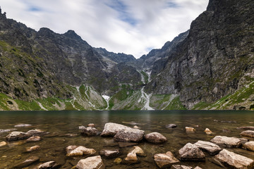 Scenery of Czarnyw Staw in the Tatra Mountains