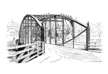 Retro image of the bridge