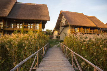 Beautiful view of house at countryside