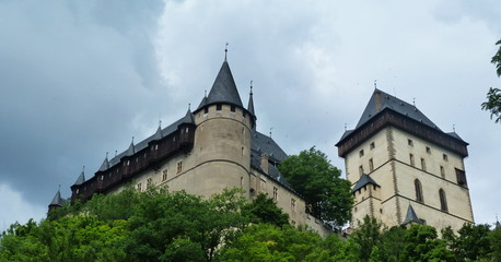 Fototapeta na wymiar Royal castle of Karlstejn, Czech Republic
