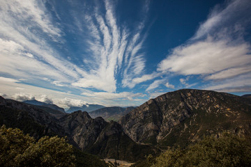 Spring landscape in Pyrenees, Spain