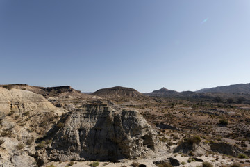 Fototapeta premium View of the Desert Tabernas in Almeria Province Spain