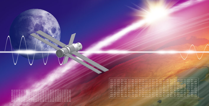 image of space station in orbit