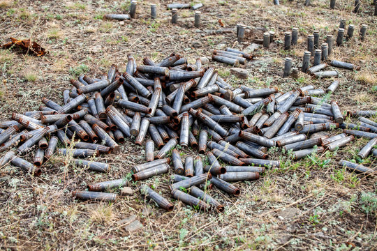 used cartridges for large-caliber weapons, War actions aftermath, Ukraine and Donbass conflict