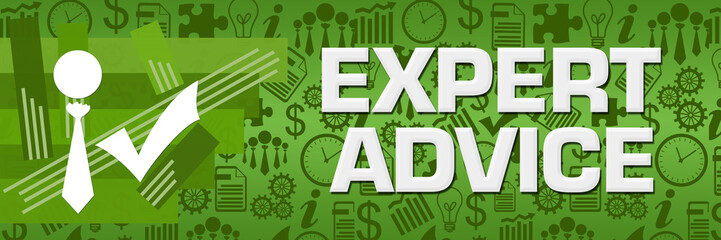 Expert Advice Green Business Texture Stroked Stripes 