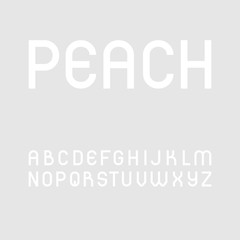 Cute and simple sans serif font in uppercase