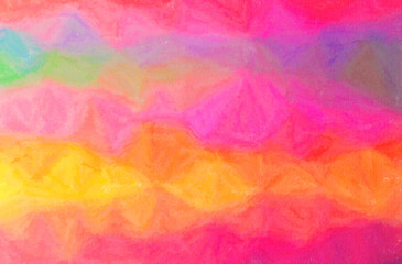 Fototapeta na wymiar Illustration of red, yellow, purple, green and blue wax crayon horizontal background.