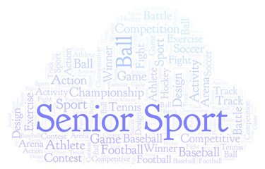 Obraz premium Senior Sport word cloud.