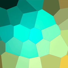 Fototapeta premium Illustration of Square yellow, blue and brown colorful Giant Hexagon background.