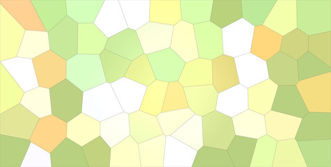Nice abstract illustration of yellow, green and pink Big hexagon. Stunning background for your work.