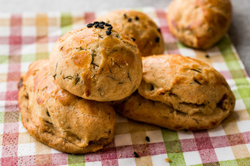 Salty Turkish Pastry with Dill / Pogaca