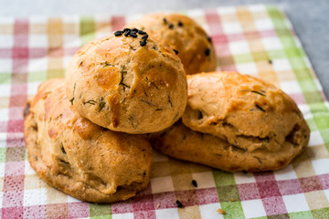 Salty Turkish Pastry with Dill / Pogaca